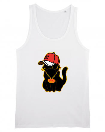 Hip Hop Cat  White