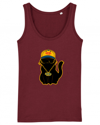 Hip Hop Cat  Burgundy