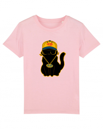 Hip Hop Cat  Cotton Pink