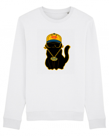 Hip Hop Cat  White