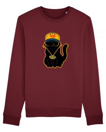 Hip Hop Cat  Burgundy