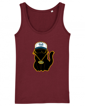 Hip Hop Cat  Burgundy