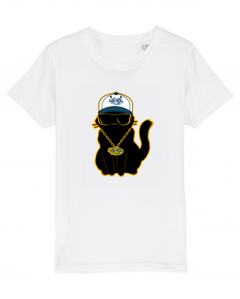 Hip Hop Cat  White