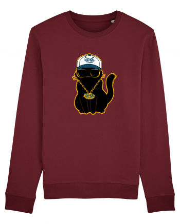 Hip Hop Cat  Burgundy