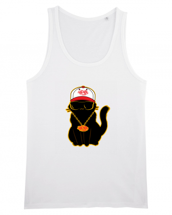 Hip Hop Cat  White