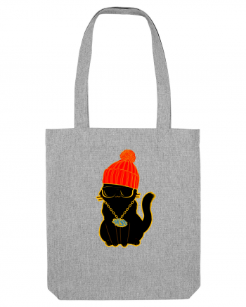 Hip Hop Cat  Heather Grey