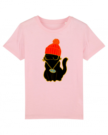 Hip Hop Cat  Cotton Pink