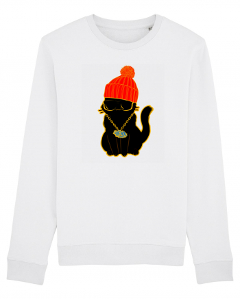 Hip Hop Cat  White