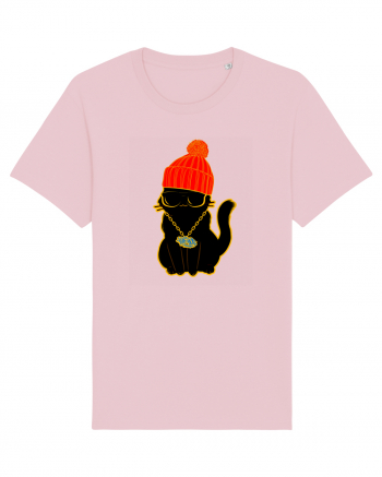 Hip Hop Cat  Cotton Pink