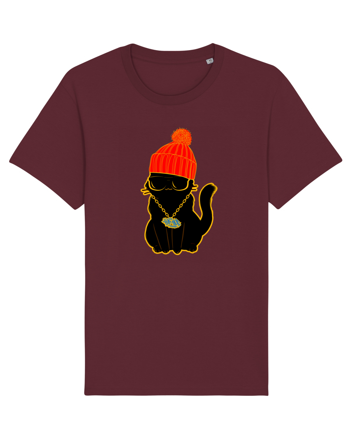 Tricou mânecă scurtă Unisex Rocker Burgundy