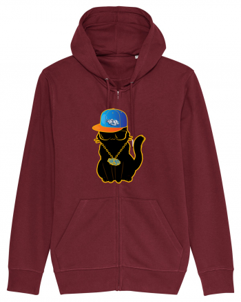 Hip Hop Cat  Burgundy