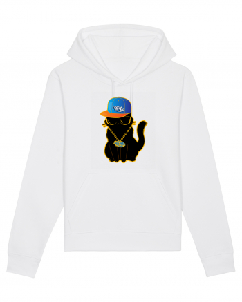 Hip Hop Cat  White