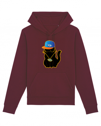 Hip Hop Cat  Burgundy