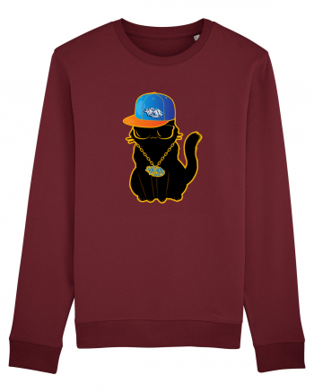 Hip Hop Cat  Burgundy