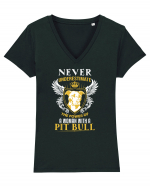 Pit Bull Tricou mânecă scurtă guler V Damă Evoker