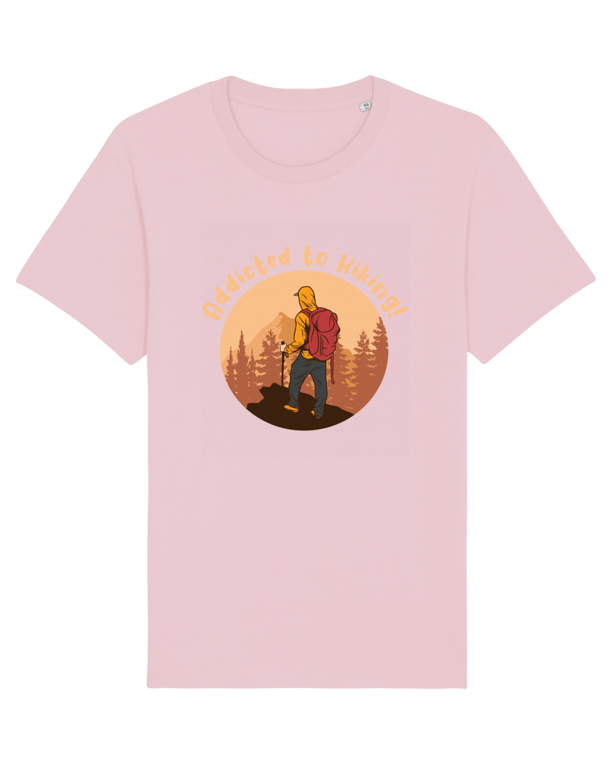 Tricou mânecă scurtă Unisex Rocker Cotton Pink