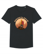 Addicted to Hiking! Tricou mânecă scurtă guler larg Bărbat Skater