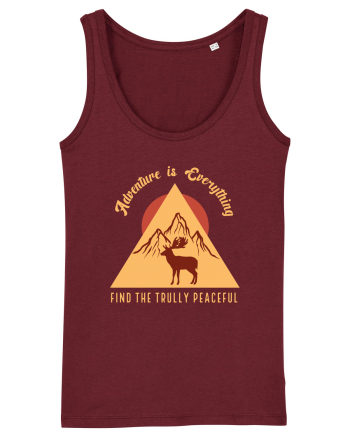 Adventure is Everything Find the Trully Peaceful Burgundy