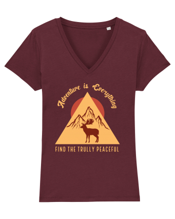 Adventure is Everything Find the Trully Peaceful Burgundy