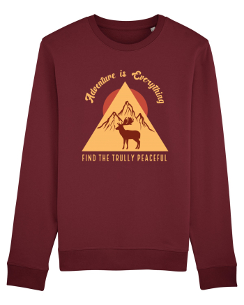 Adventure is Everything Find the Trully Peaceful Burgundy