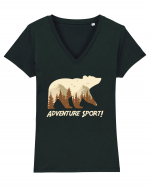 Adventure Sport! Tricou mânecă scurtă guler V Damă Evoker