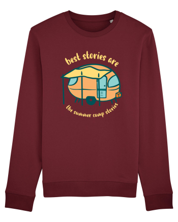 Best Stories are the Summer Camp Stories Burgundy