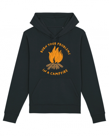 Burn Your Problems in a Campfire Black