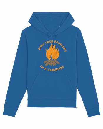 Burn Your Problems in a Campfire Royal Blue