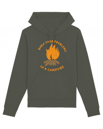 Burn Your Problems in a Campfire Khaki