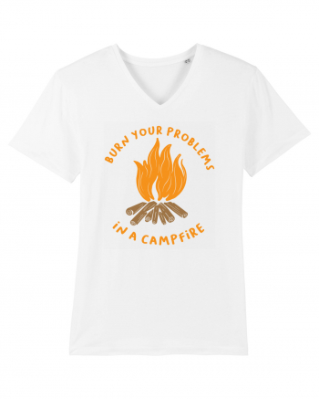 Burn Your Problems in a Campfire White