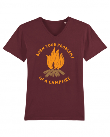 Burn Your Problems in a Campfire Burgundy