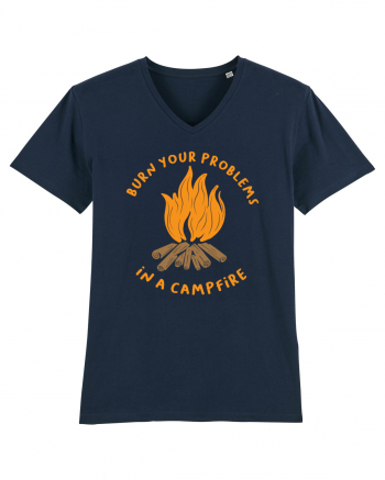 Burn Your Problems in a Campfire French Navy