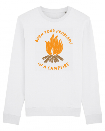 Burn Your Problems in a Campfire White