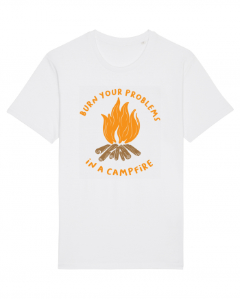 Burn Your Problems in a Campfire White