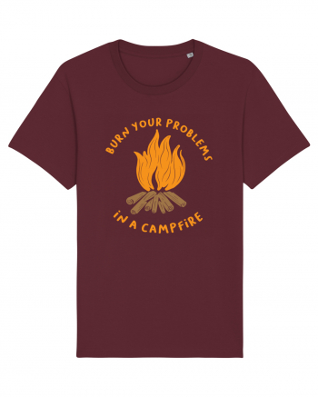 Burn Your Problems in a Campfire Burgundy