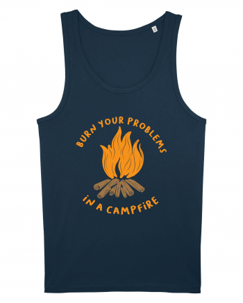 Burn Your Problems in a Campfire Navy