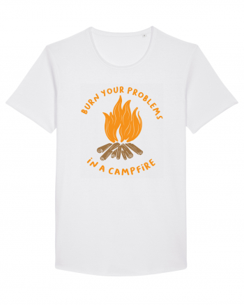 Burn Your Problems in a Campfire White