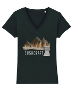 Bushcraft Tricou mânecă scurtă guler V Damă Evoker