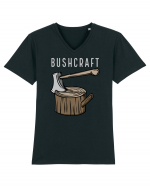 Bushcraft_ Tricou mânecă scurtă guler V Bărbat Presenter