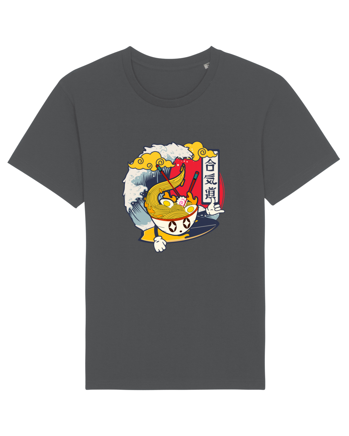 Tricou mânecă scurtă Unisex Rocker Anthracite