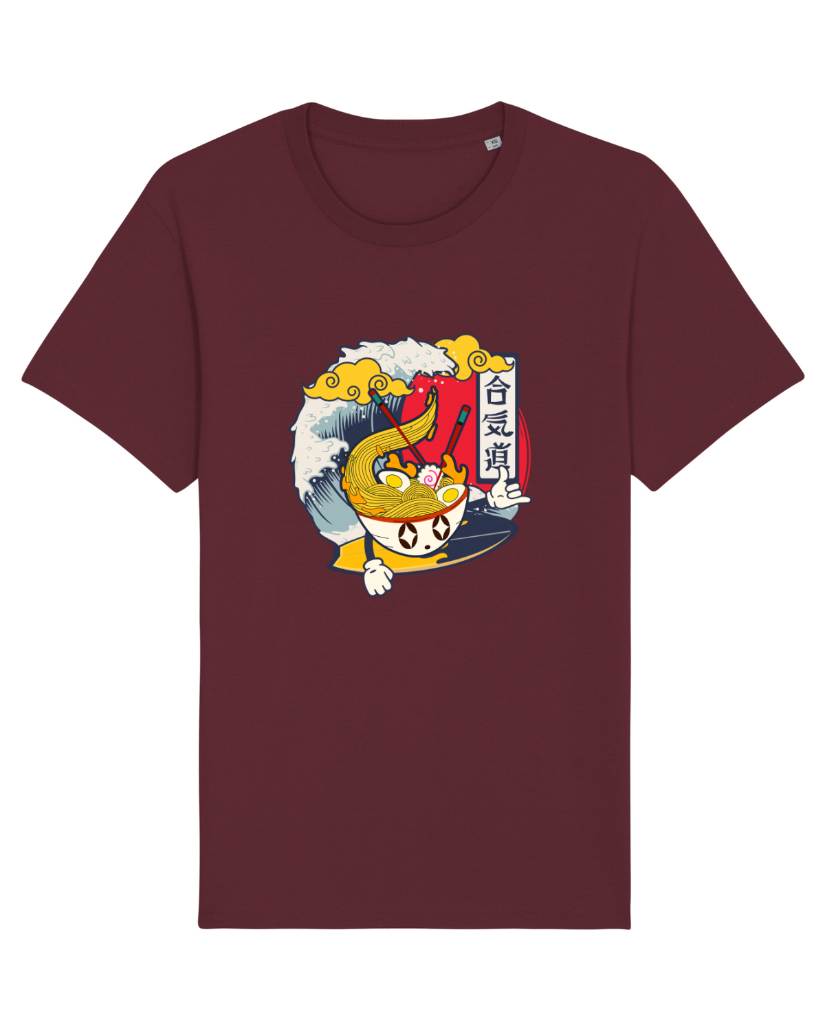 Tricou mânecă scurtă Unisex Rocker Burgundy