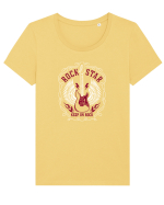 ROCK STAR Tricou mânecă scurtă guler larg fitted Damă Expresser