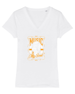 MUSIC Tricou mânecă scurtă guler V Damă Evoker