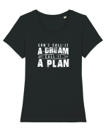 PLAN Tricou mânecă scurtă guler larg fitted Damă Expresser