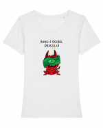 Banu-i ochiul dracului Tricou mânecă scurtă guler larg fitted Damă Expresser