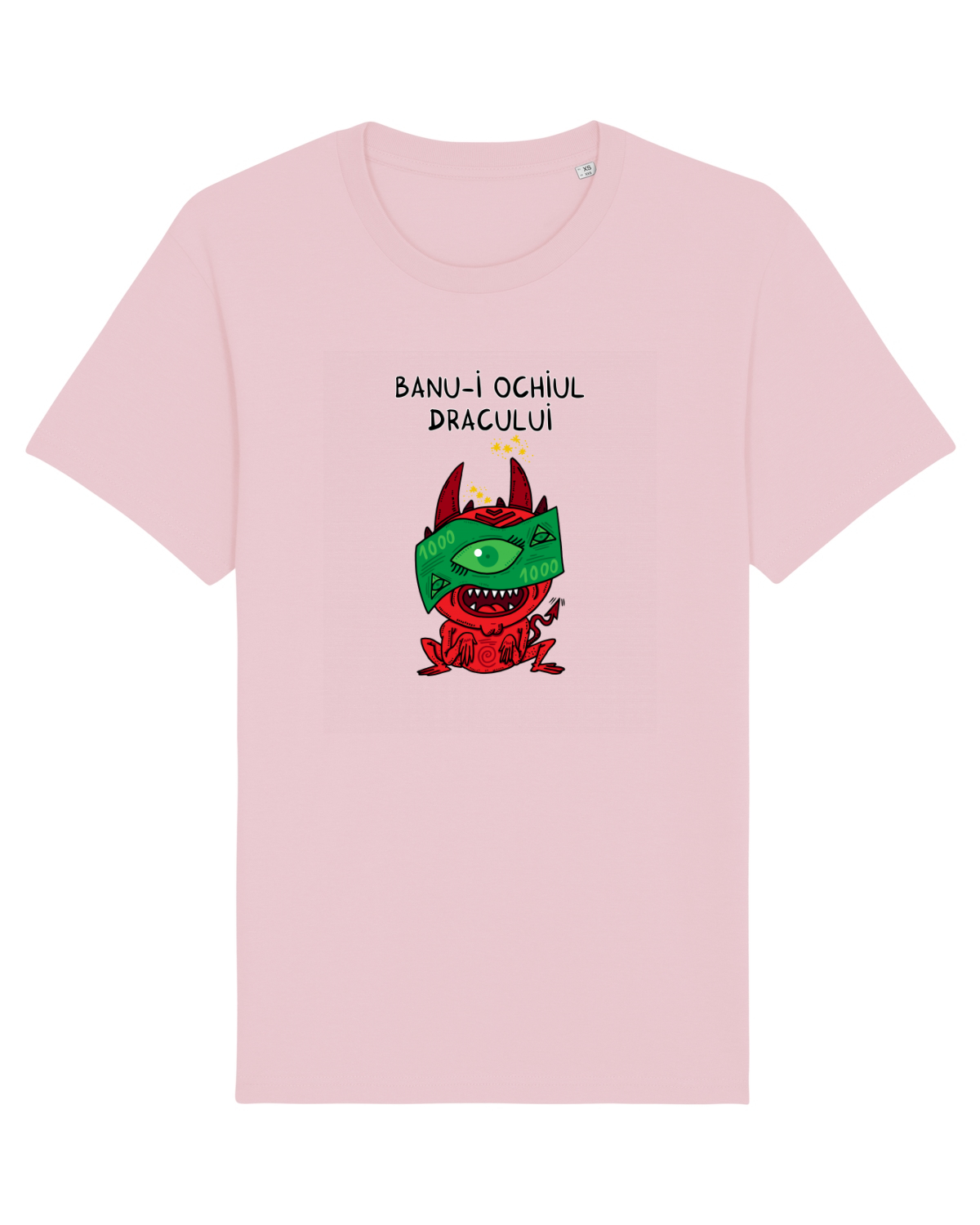 Tricou mânecă scurtă Unisex Rocker Cotton Pink