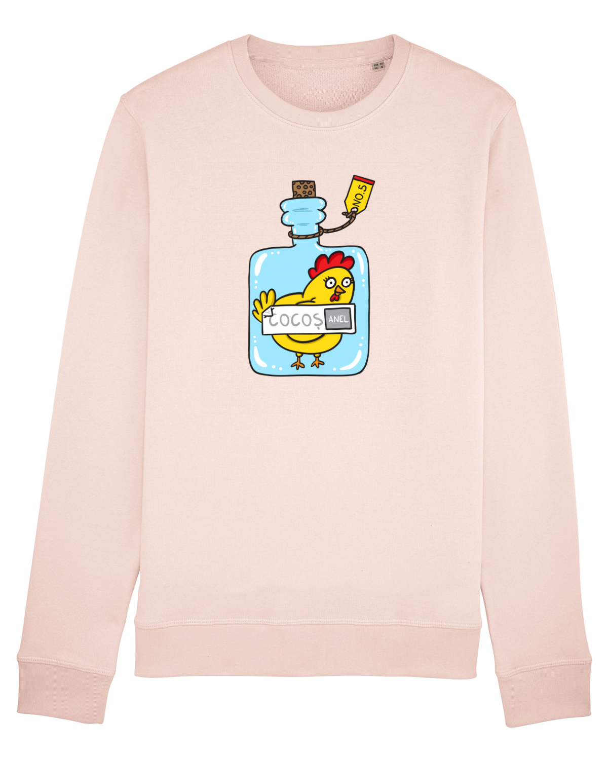 Bluză mânecă lungă Unisex Rise Candy Pink