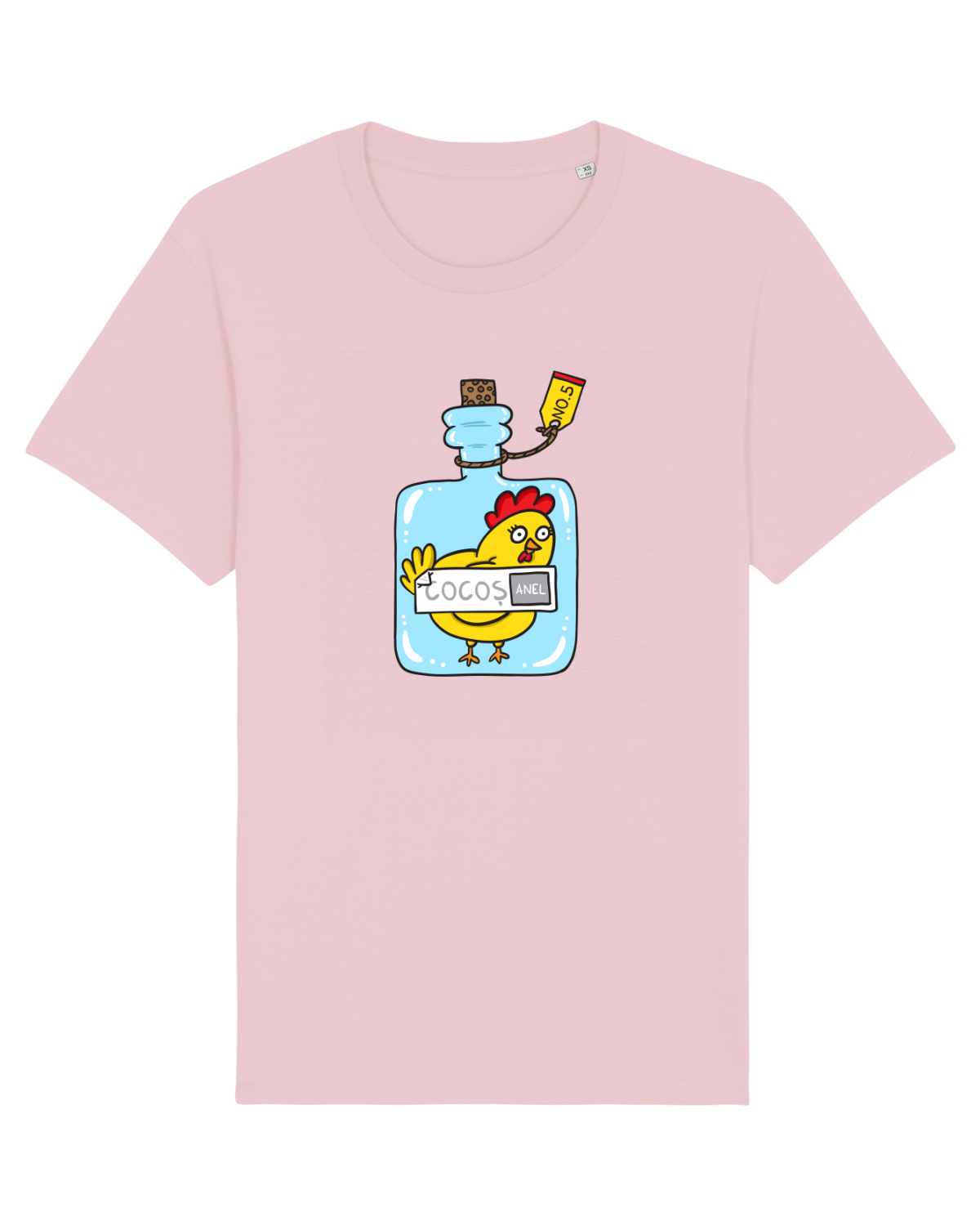 Tricou mânecă scurtă Unisex Rocker Cotton Pink