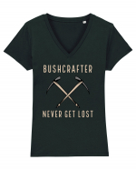 Bushcrafter Never Get Lost Tricou mânecă scurtă guler V Damă Evoker