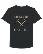 Bushcrafter Never Get Lost Tricou mânecă scurtă guler larg Bărbat Skater